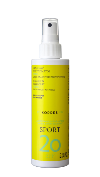 KORRES CITRUS Active Sports Body Oil - Olej na opalovanie SPF20, 200 ml