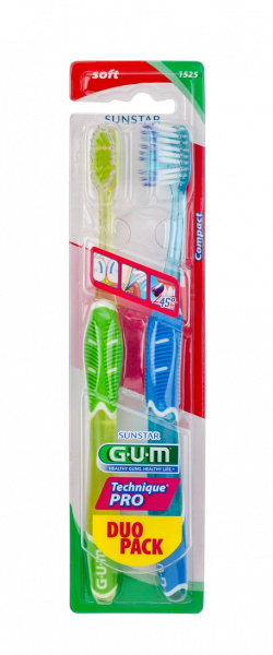 GUM Technique PRO Compact Soft zubná kefka, Duopack