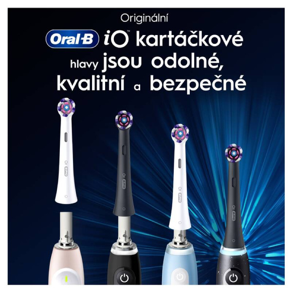 Oral-B iO Radiant White Black náhradné hlavice, 4 ks
