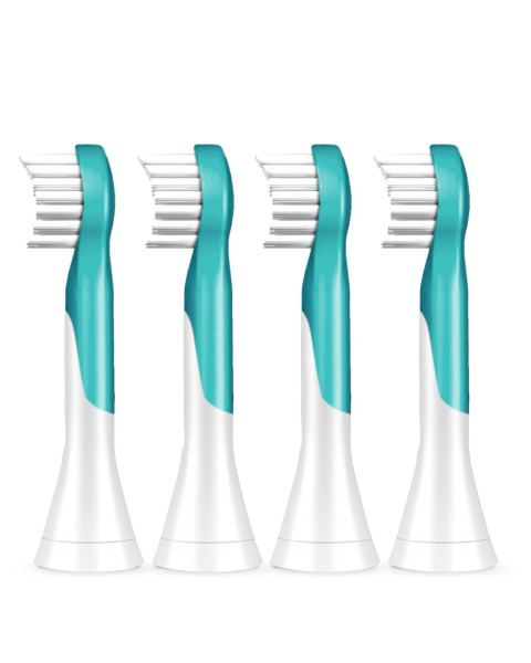 Philips Sonicare for Kids Mini HX6034/33 Kompaktná veľkosť hlavice sonickej kefky pre deti od 3 rokov, 4 ks