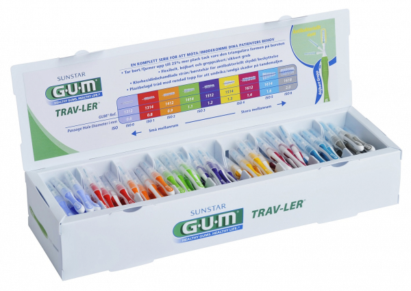 GUM TRAV-LER  súprava medzizubných kefiek, ordinačné balenie 180 ks