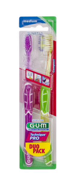 GUM Technique PRO Compact Medium zubná kefka, 2 ks