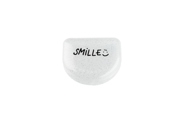 SMILLE mini priehľadná schránka pre nosiče alebo pre rovnátka s flitrami
