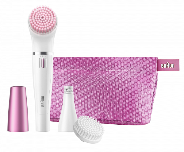 Braun Face Pink - epilátor na tvár s 2 čistiacimi kefkami a cestovným puzdrom