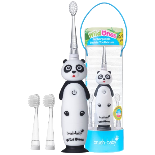 Brush-baby WildOnes detská sonická kefka, panda, 0-10 rokov
