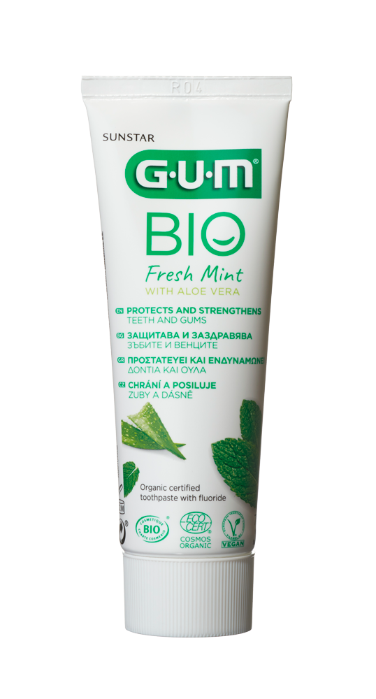 GUM BIO Fresh Mint zubná pasta s Aloe vera, 75 ml