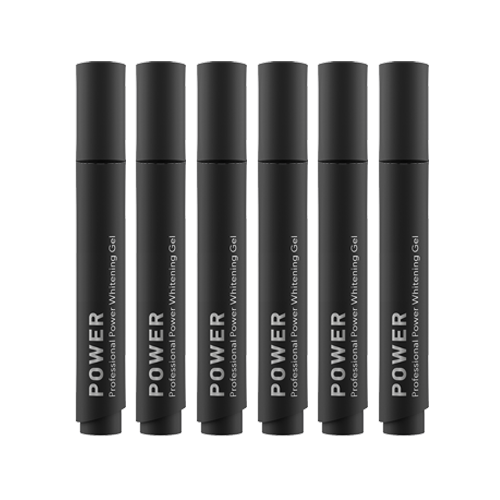 Smilepen Power Whitening Gel, sada gélových bieliacich pier (6 x 5 ml)