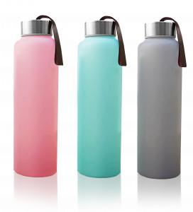 Everyday Baby sklenená fľaša na vodu, 400 ml, zelená