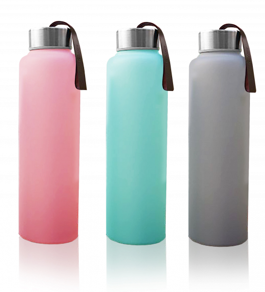 Everyday Baby sklenená fľaša na vodu, 400 ml, zelená