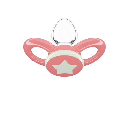 Dentistar ortodontické cumlíky 6-14 mesiacov, ružové