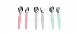 Everyday Baby detský nerezový príbor, 2 ks, zelená