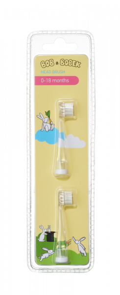 Bob a Bobek baby náhradné hlavice 0-18 mesiacov, 2 ks
