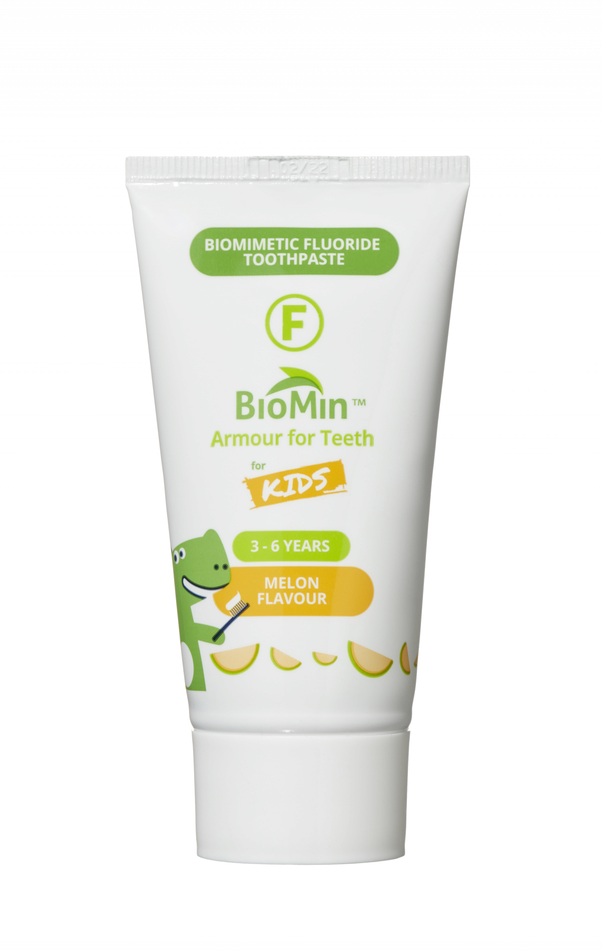 BioMin F gélová zubná pasta pre deti, melón, 37,5 ml