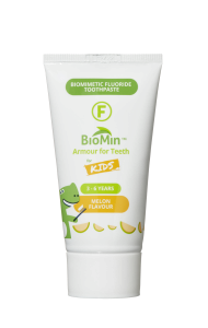 BioMin F gélová zubná pasta pre deti, melón, 37,5 ml
