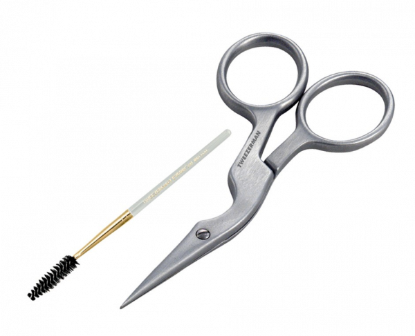 Tweezerman Nožničky a kefka na obočie