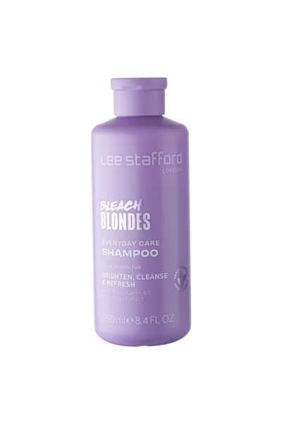 Lee Stafford Bleach Blondes Everyday Care Shampoo, šampón pre každodennú starostlivosť blond vlasov, 250 ml
