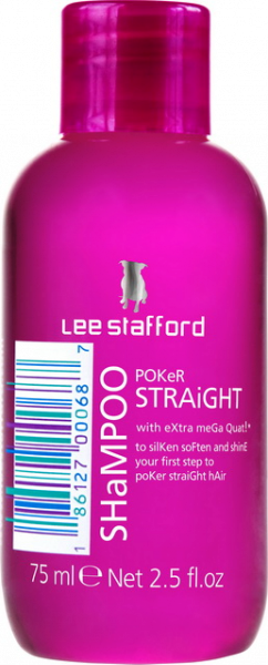Lee Stafford Poker Straight Shampoo šampón na narovnávané vlasy, 75 ml