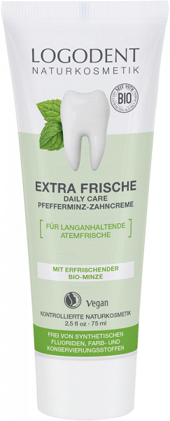 LOGODENT Extra Fresh Daily Care bez fluoridov, 75 ml