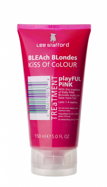 Lee Stafford Bleach Blondes Kiss of Colourful Pink ružová starostlivosť pre blondínky, 150 ml
