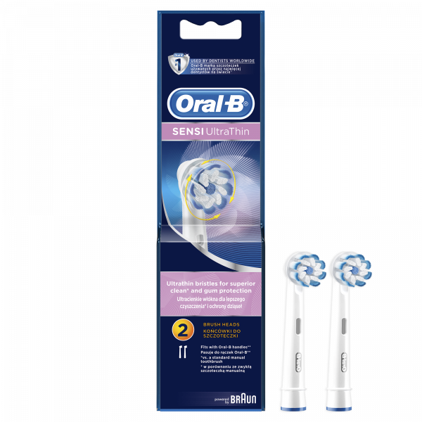 Oral-B Sensitive Clean EB 60-2 náhradné kefkové hlavice, 2 ks