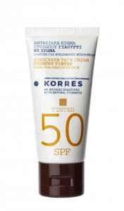 KORRES Yoghurt Tinted Face Sunscreen - Tónovaný pleťový fluidný krém s jogurtom SPF50, 50 ml
