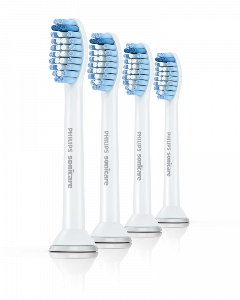 Philips Sonicare Sensitive HX6054/07, náhradná hlavica, 4 ks