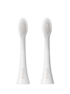 SMILLE Sonic Brush, náhradné hlavice s rovným zástrihom, biele, 2 ks