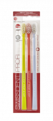 SWISSDENT WHITENING Soft zubná kefka (2+1 zadarmo), LOCARNO (žltá, koralová, fialová)
