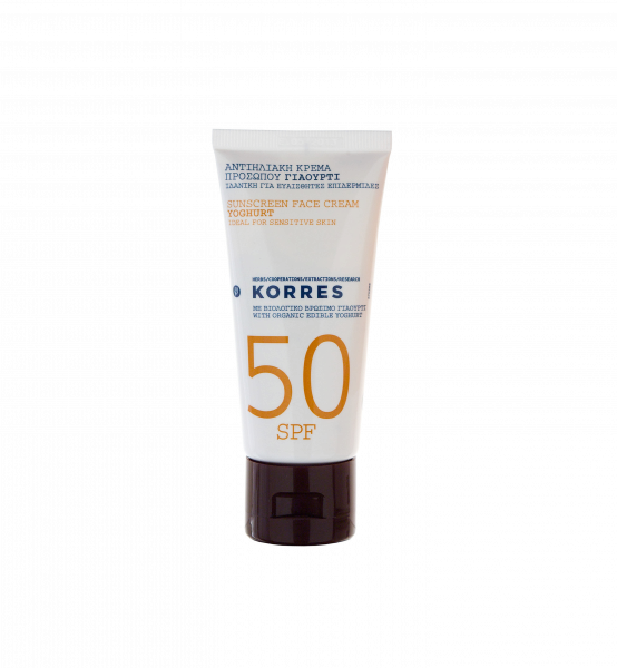 KORRES Sun Care - pleťový krém na opaľovanie SPF50 s jogurtom, 50 ml