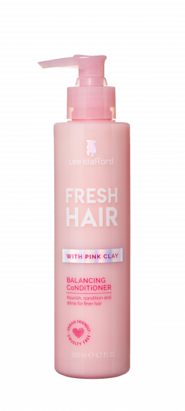 Lee Stafford Fresh Hair Balancing Conditioner - obnovujúci kondicionér s ružovým ílom, 200 ml