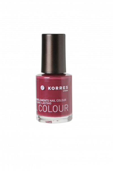 KORRES Nail Colour  BERRY ROSE 60 - pečujúci lak na nechty, odtieň 60, 10 ml*** 