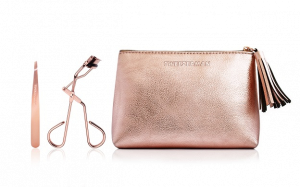 Tweezerman Luxusný set ružové zlato s pinzetou a klieštikmi na mihalnice