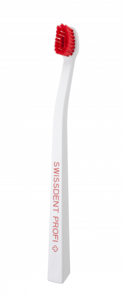 SWISSDENT PROFI demonštačná kefka (bielo-červená), 36 cm