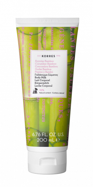 KORRES Body Milk Cucumber Bamboo - telové mlieko uhorka bambus, 200 ml
