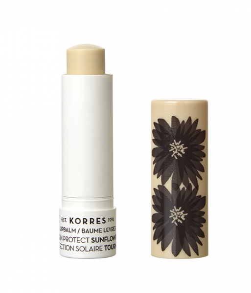 KORRES Sunflower Sun Protect Lip Balm - Slnečnicový balzam na pery v tyčinke s ochranou proti slnku, 5 ml