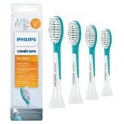 Philips Sonicare for Kids Standard HX6044/33 Štandardná veľkosť hlavice sonickej kefky pre deti od 7 rokov, 4 ks