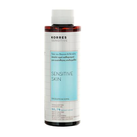 Korres Sensitive Showergel Mountain Tea - sprchový gél pre citlivú pokožku a pleť , 250 ml