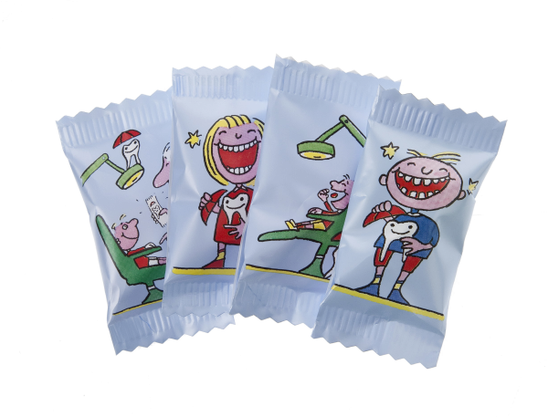 Halter Dentist rôzne príchute v sáčku, balené po 1 ks/500 ks