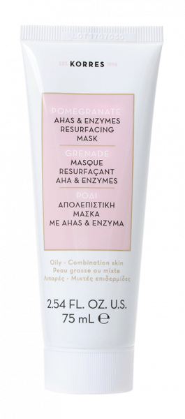 KORRES Pomegranate AHA & enzymes resurfacing mask - pleťová AHA & enzymatická maska s granátovým jablkom, 75 ml