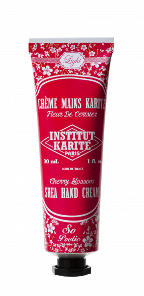 Institut Karité Light Shea Hand Cream Ľahký krém na ruky s vôňou čerešňového kvetu, 30 ml