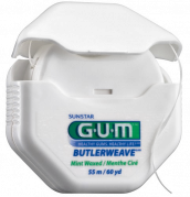GUM Weave zubná niť voskovaná s mentolom, 55 m