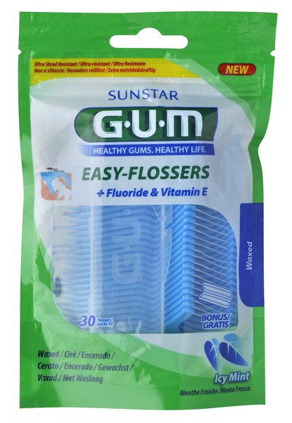 GUM Easy Flosser, 30 ks + cestové púzdro
