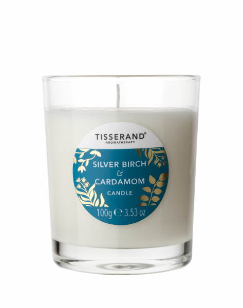 Tisserand Silver Birch & Cardamom sviečka s vôňou striebornej brezy a kardamomu