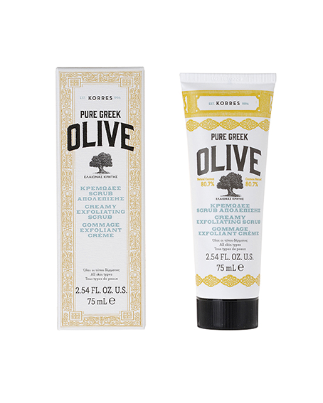 KORRES Olive Creamy Exfoliating Scrub - krémový peeling s olivovým olejom, 75 ml