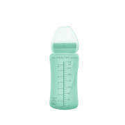 Everyday Baby sklenená fľaša so slamkou 240 ml, Mint Green