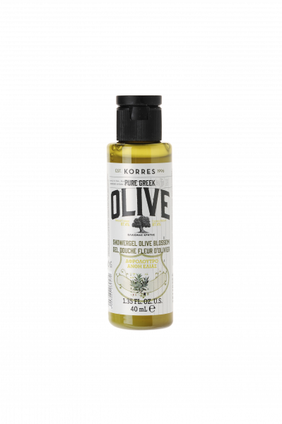 KORRES Pure Greek Olive sprchovací gél s vôňou olivového kvetu, 40 ml