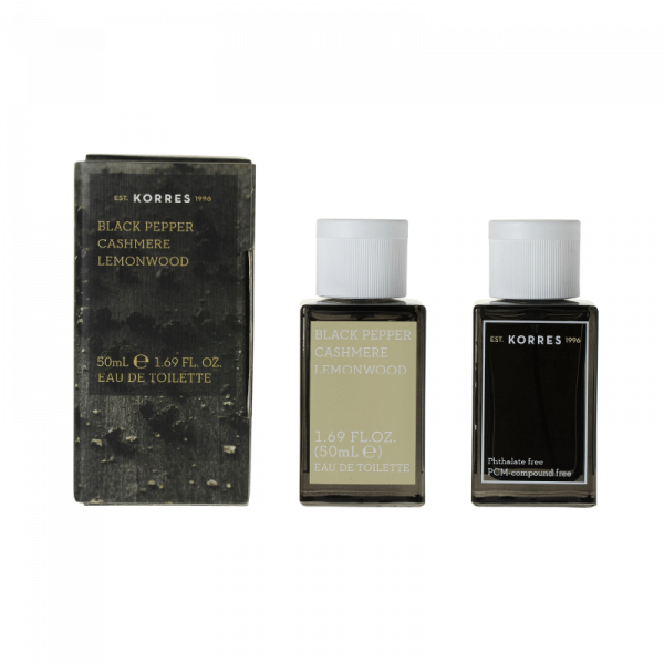 KORRES EDT pánska toaletná voda – ČIERNE KORENIE / KAŠMÍR / CITRÓNOVÉ DREVO, 50 ml