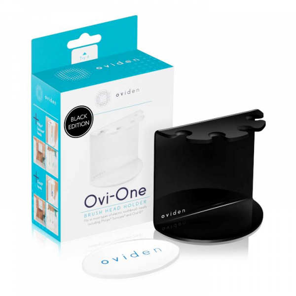 OVIDEN Ovi-One univerzálny držiak na 4 kefkové hlavice, čierny