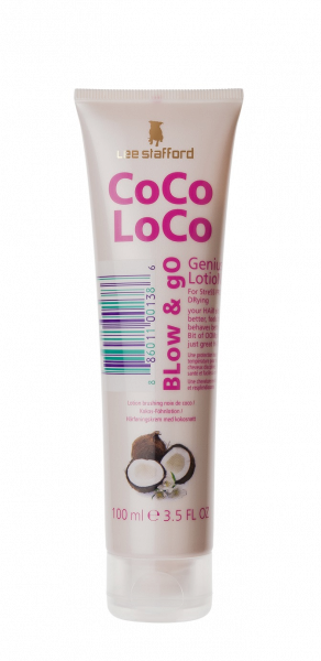 Lee Stafford CoCo LoCo Blow & go Genius Lotion hydratačné mlieko pre fénované vlasy, 100 ml