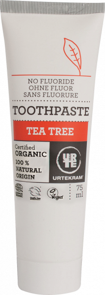 URTEKRAM Tee Tree oil zubná pasta BIO, 75 ml